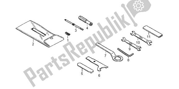 All parts for the Tools of the Honda CBR 1000 RA 2013