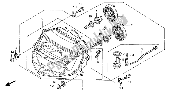 Todas las partes para Faro (reino Unido) de Honda CBR 1100 XX 2005