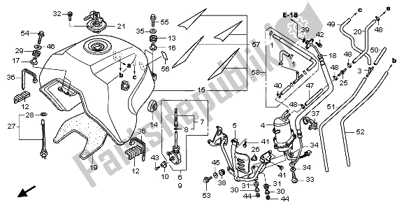 Wszystkie części do Zbiornik Paliwa Honda XL 1000 VA 2006