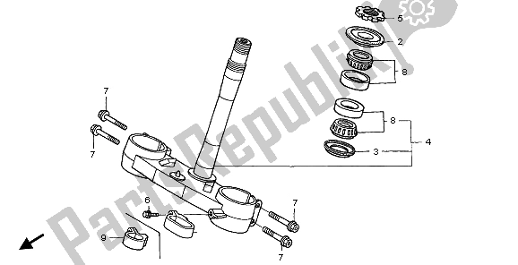 Todas las partes para Vástago De Dirección de Honda CRF 450R 2006