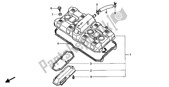 Wszystkie części do Cylinder Honda CB 1000F 1994