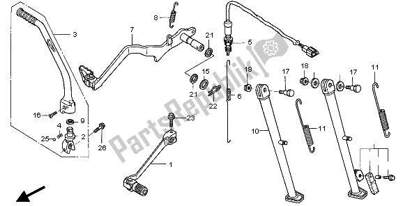 Wszystkie części do Peda? I Rozrusznik No? Ny Honda XR 250R 1997