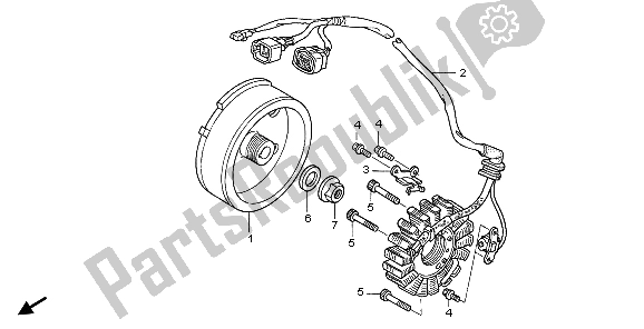 Todas las partes para Generador de Honda TRX 450 ER 2007