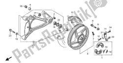 roue arrière et bras oscillant