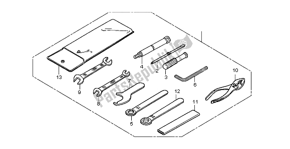 All parts for the Tools of the Honda XL 125V 2004