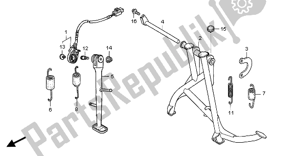 Todas as partes de Ficar do Honda CBF 500 2006