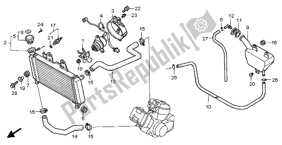 Todas las partes para Radiador de Honda VT 125C 1999