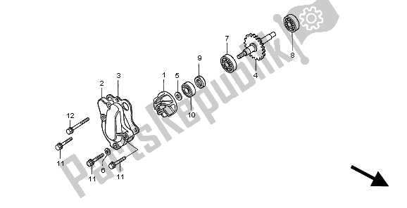 Todas las partes para Bomba De Agua de Honda CR 85 RB LW 2003