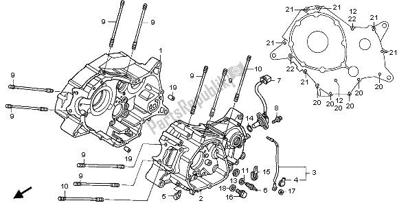 Todas las partes para Caja Del Cigüeñal de Honda VT 125C 2007