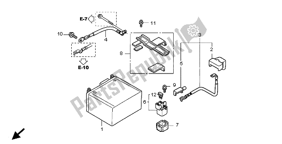 Tutte le parti per il Batteria del Honda SH 150 2006