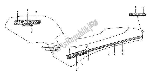 Todas las partes para Marca de Honda NTV 650 1990