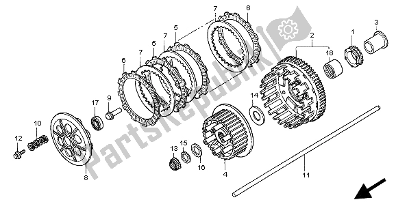 Toutes les pièces pour le Embrayage du Honda CBR 1100 XX 1999