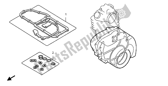 All parts for the Eop-1 Gasket Kit B of the Honda CBR 125 RW 2009