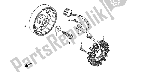 Tutte le parti per il Generatore del Honda CB 600 FA Hornet 2007