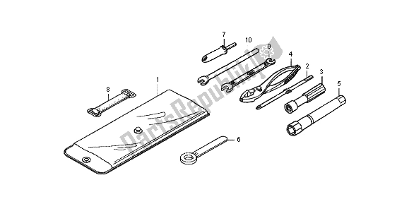 Toutes les pièces pour le Outils du Honda TRX 500 FA Fourtrax Foreman Rubicon 2013