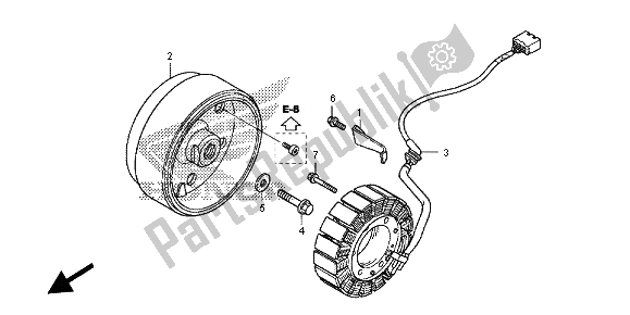 All parts for the Generator of the Honda NC 700 SD 2012