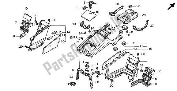 All parts for the Shelter of the Honda GL 1500A 1995