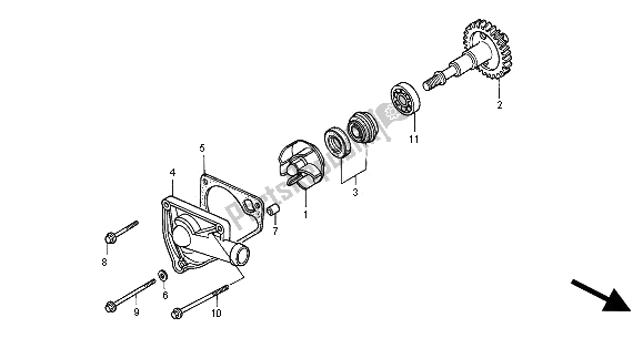 Tutte le parti per il Pompa Dell'acqua del Honda NSR 125R 2000