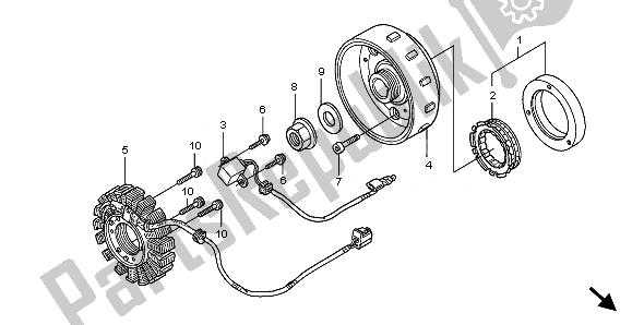 Todas las partes para Generador de Honda FES 125 2008