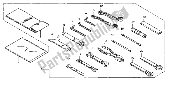 All parts for the Tools of the Honda GL 1500C 1998