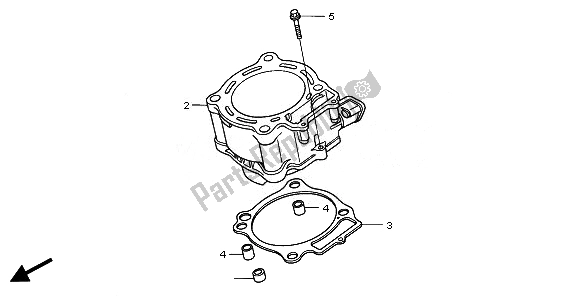 Todas las partes para Cilindro de Honda CRF 450R 2008