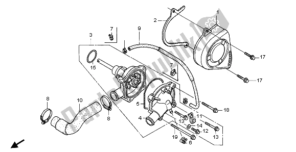 Tutte le parti per il Pompa Dell'acqua del Honda CBR 600F 1996