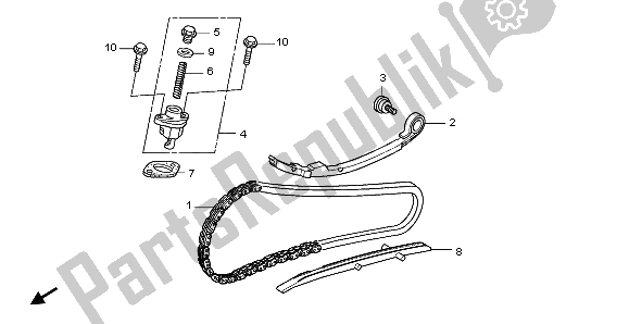 Tutte le parti per il Catena A Camme del Honda SH 300 2009