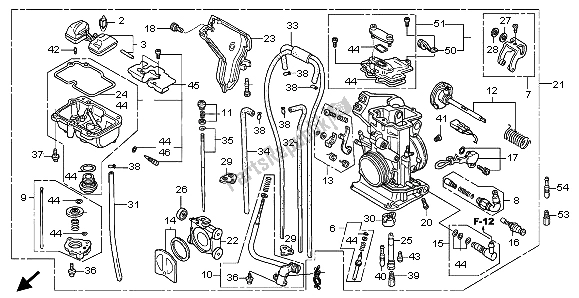 Todas las partes para Carburador de Honda CRF 250R 2007