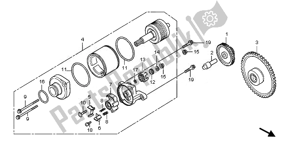 Todas las partes para Motor De Arranque de Honda FES 125 2011