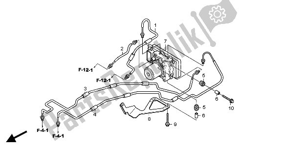 Alle onderdelen voor de Abs Modulator van de Honda CBF 600 SA 2004