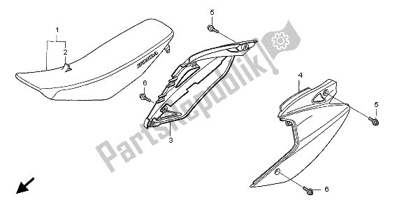 Todas las partes para Asiento Y Cubierta Lateral de Honda CRF 450X 2009