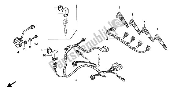 Tutte le parti per il Imbracatura Secondaria del Honda CBR 600 RR 2003