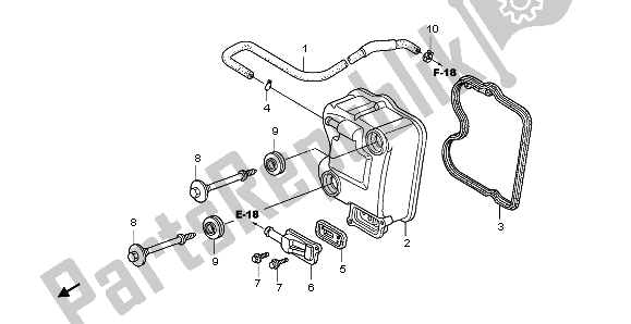 Todas las partes para Cubierta De Tapa De Cilindro de Honda PES 125 2012