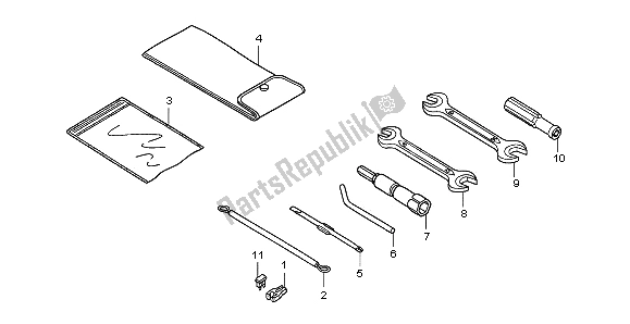 All parts for the Tools of the Honda PES 150R 2008