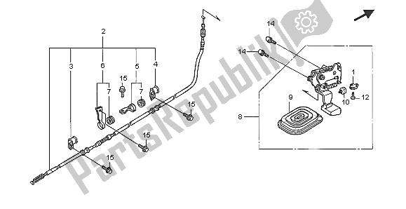 All parts for the Parking Brake of the Honda FJS 600D 2005