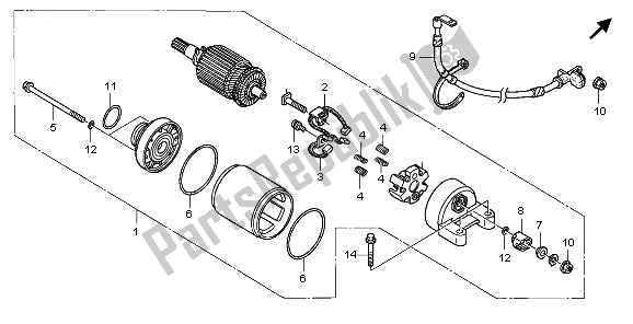 Todas las partes para Motor De Arranque de Honda NT 700 VA 2006