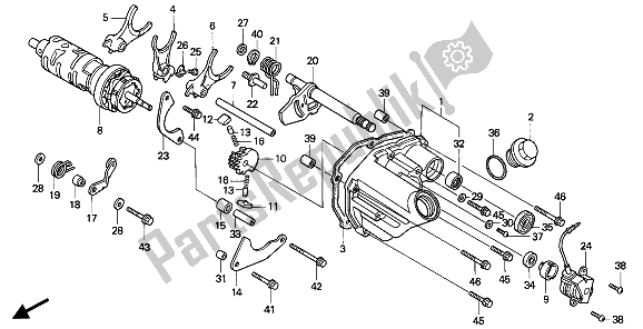 Todas las partes para Tambor De Cambio De Marchas de Honda CB 750F2 1994