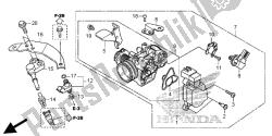 cuerpo del acelerador e inyector de combustible