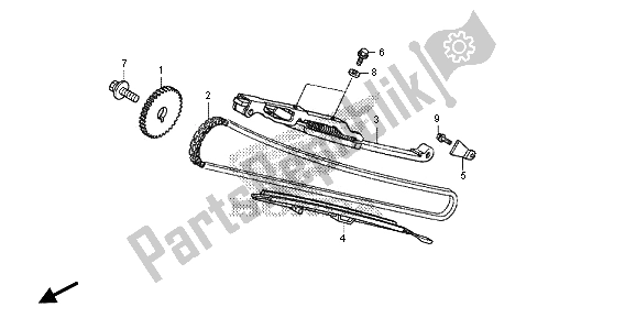 Tutte le parti per il Catena A Camme E Tenditore del Honda NC 700S 2013