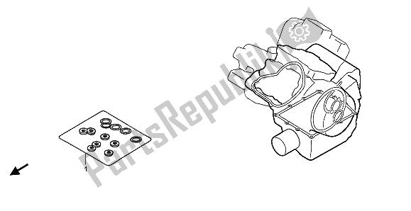 Tutte le parti per il Kit Di Guarnizioni Eop-2 B del Honda VT 750 DC 2002