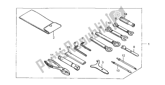 Todas las partes para Herramientas de Honda VT 600C 1996