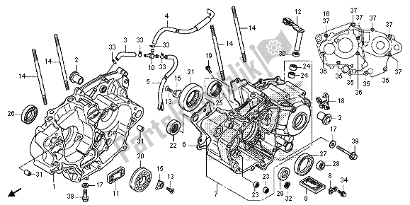 Todas las partes para Caja Del Cigüeñal de Honda CRF 150R SW 2013