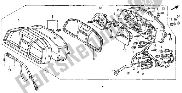 Todas las partes para Metro (mph) de Honda XL 600V Transalp 1992