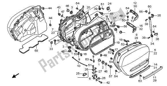 Wszystkie części do Antyklina Honda GL 1800 2008