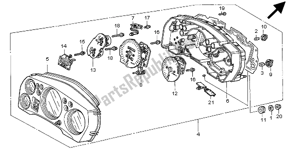 Todas las partes para Metro (mph) de Honda CBR 1100 XX 2000