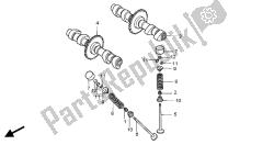 arbre à cames et soupape