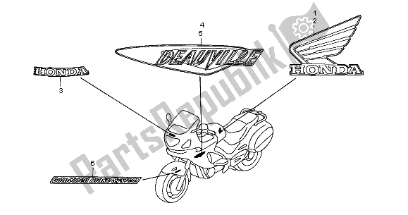 All parts for the Mark of the Honda NT 650V 2002