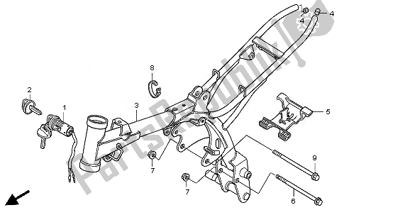 Todas las partes para Cuerpo Del Marco de Honda CRF 50F 2010