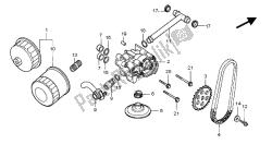 filtro de óleo e bomba de óleo