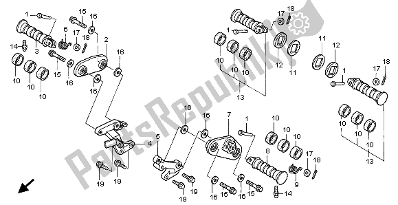 Tutte le parti per il Passo del Honda VT 750C2 1998